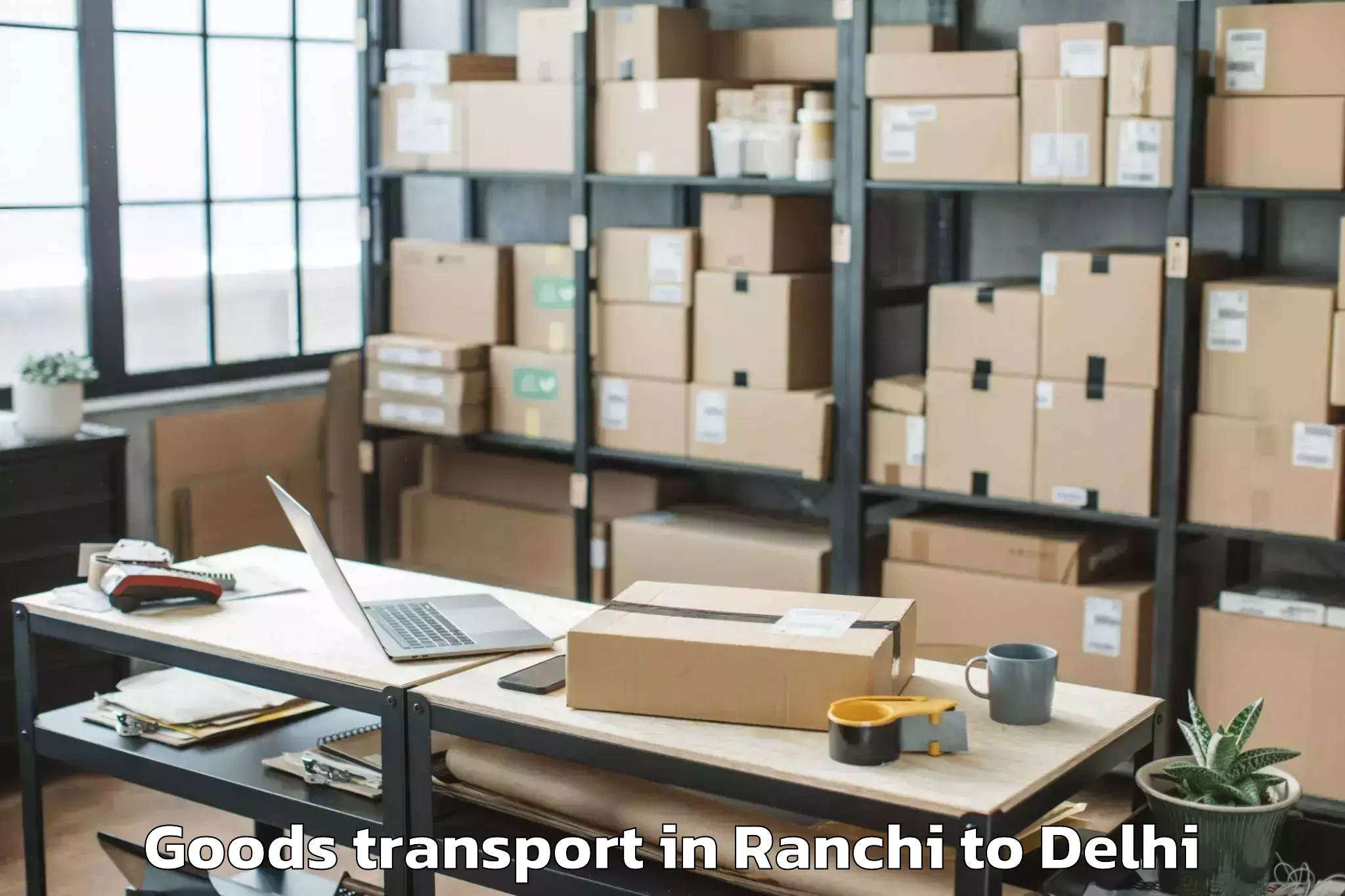 Book Ranchi to City Centre Mall Dwarka Goods Transport Online